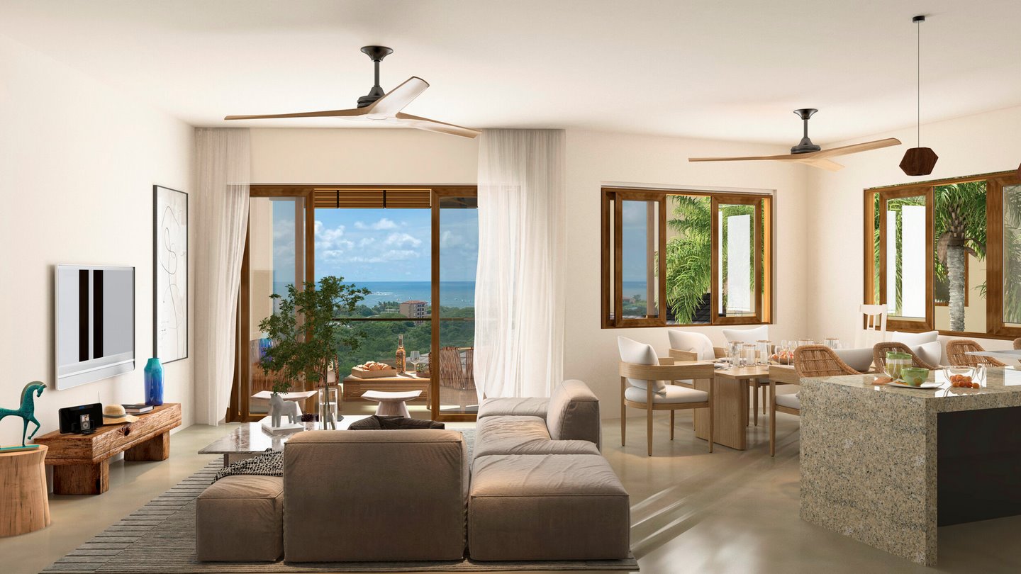9523-The living rooms with ocean views