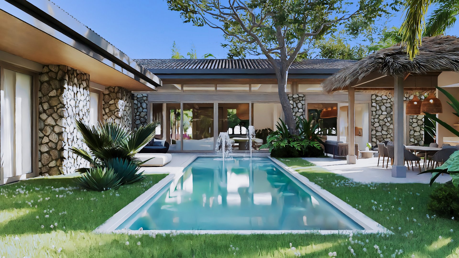 10116-The pool of the home for sale in Hacienda Pinilla, Costa Rica