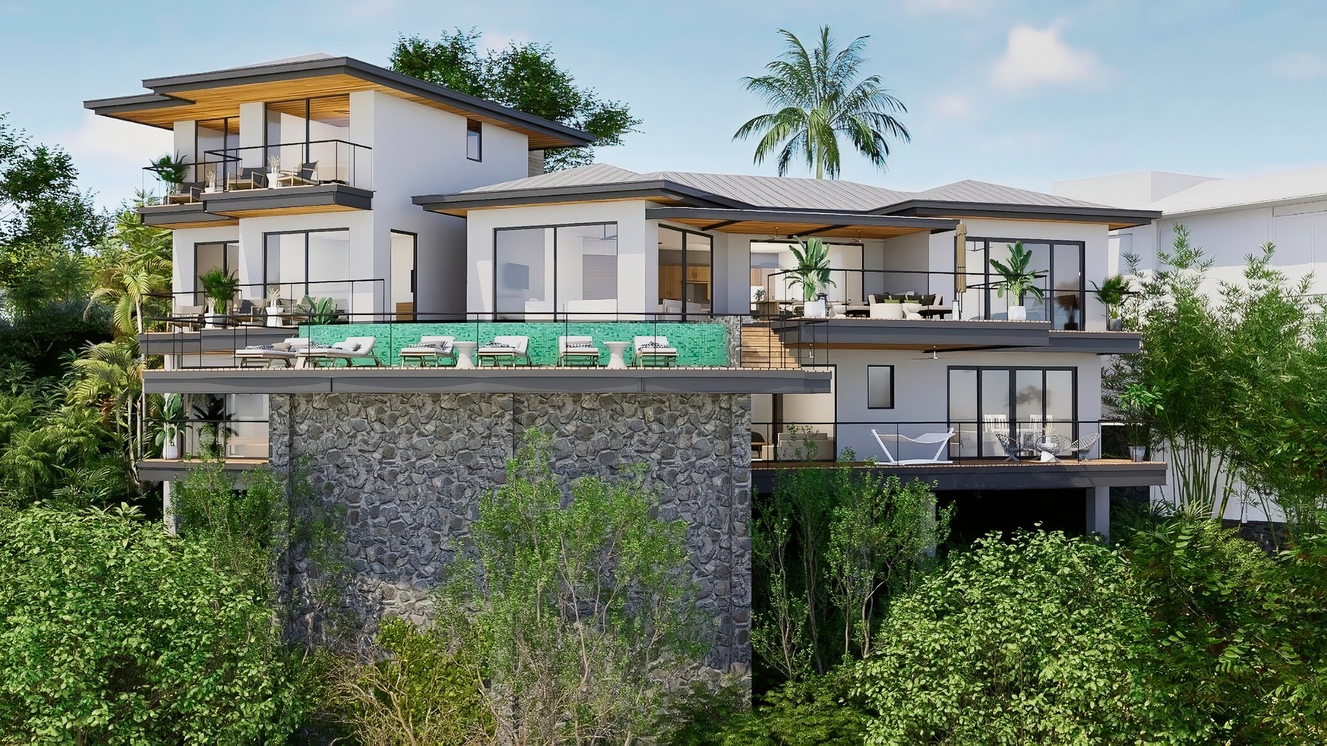 7922-The infinity-edge pool of the brand new home for sale in Tamarindo, Costa Rica