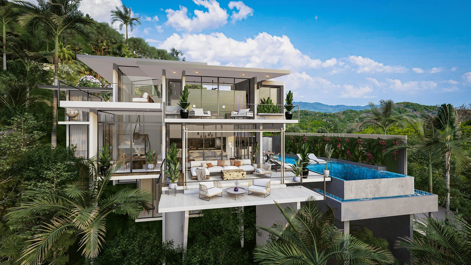10216-Brand new home for sale in Costa Rica complemented with ocean and nature views