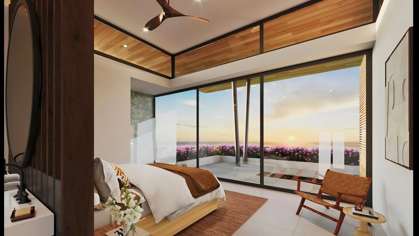 10789-One of the bedrooms with ocean views