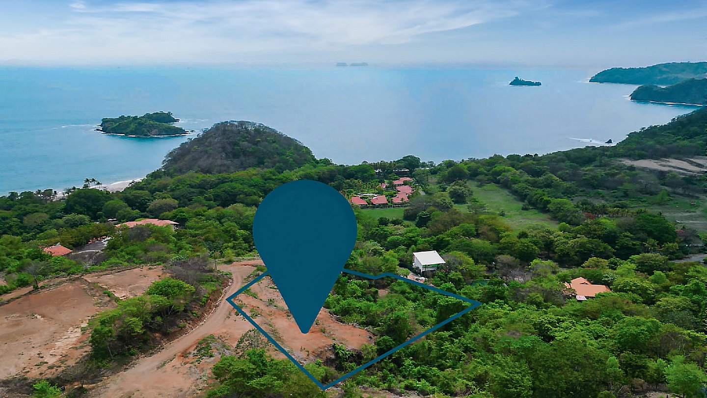12375-Aerial view with the location of the lot