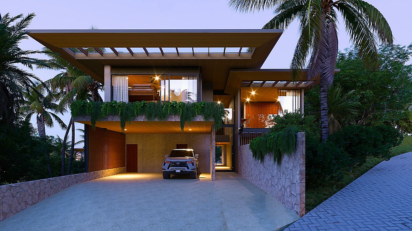 12414-The arrival at the luxury home