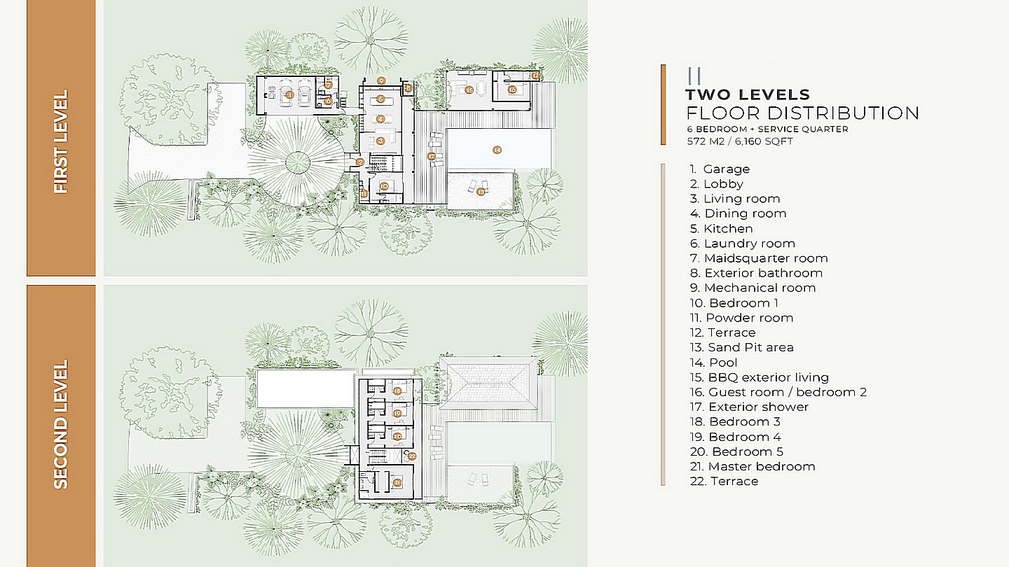 12445-Plan of the first floor of villa 2