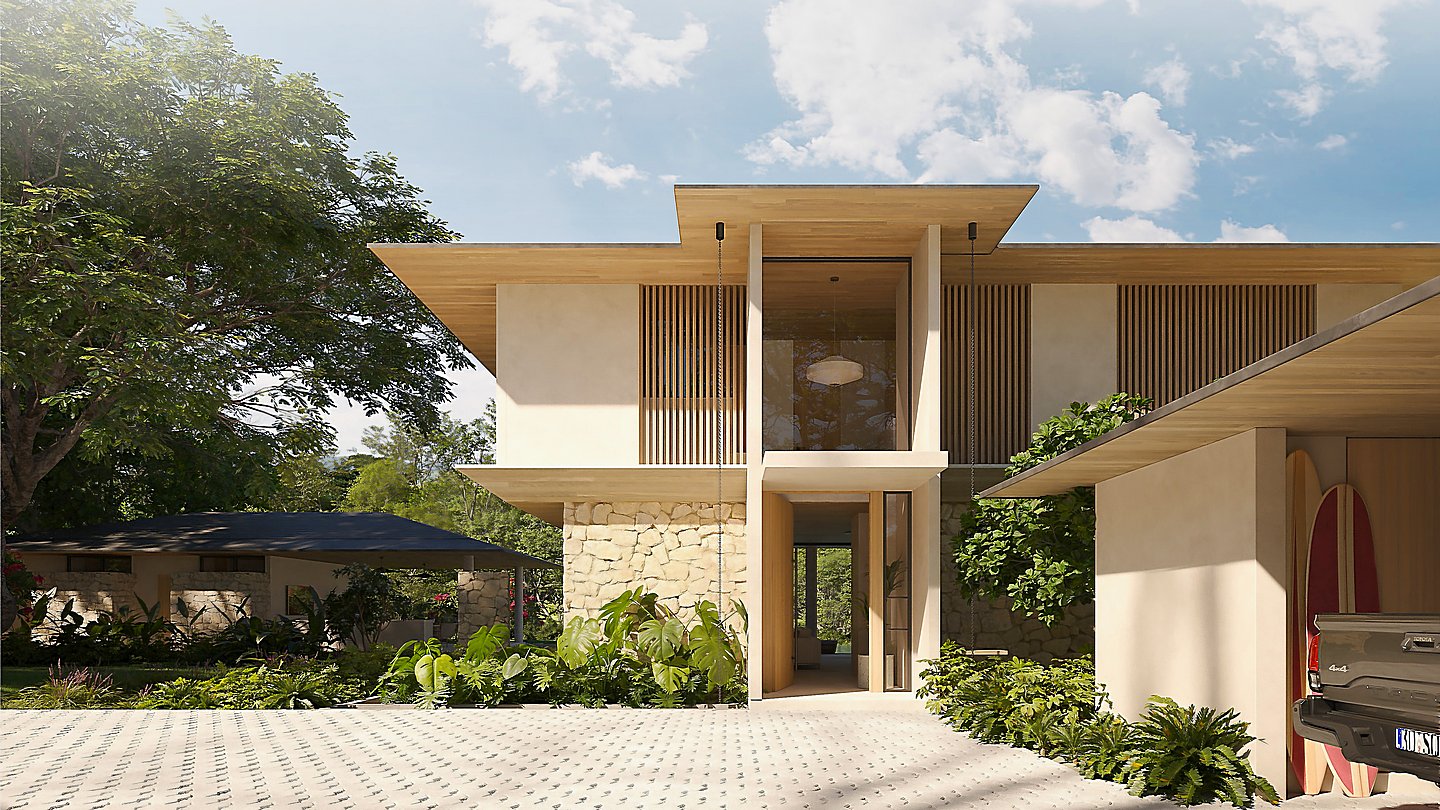 12455-The front side of villa 3