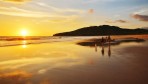 4465-The huge beach of Playa Grande at sunset