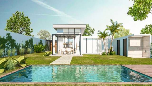 In Tamarindo, brand new home for sale with a swimming pool.