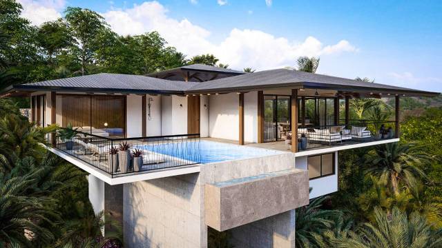 Brand new home for sale in Tamarindo with views of the nature.