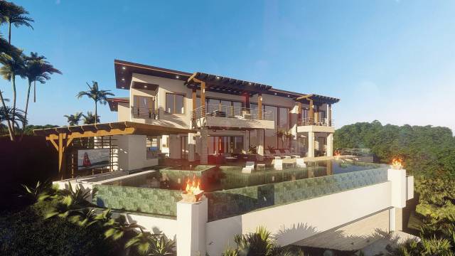 In the heights of Flamingo, luxury brand new home for sale with panoramic ocean views...