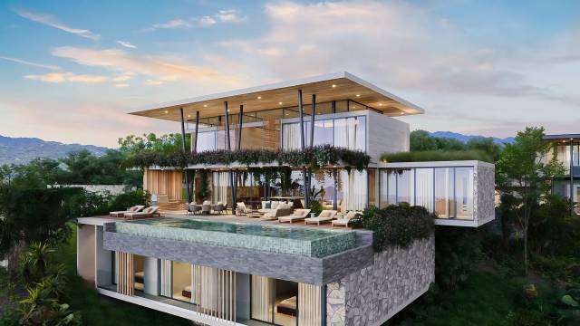 Architect home for sale in the heights of Tamarindo with panoramic views of the coastline...